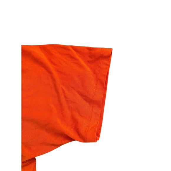 Vintage 80s 90s Official Raider Hater Mens XL Orange Single Stitch Shirt VTG - Picture 5 of 8